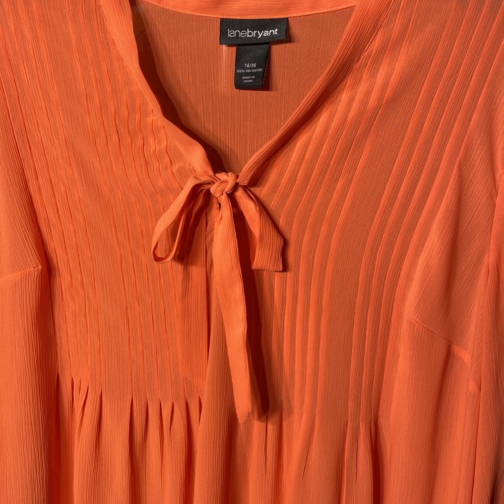 Lane Bryant orange top 14/16